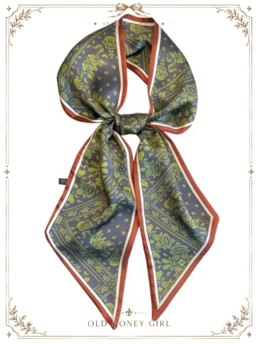 Silk Feeling Satin Fashion Scarf 59 x 5.9 Inch for Bag Hair Neck
